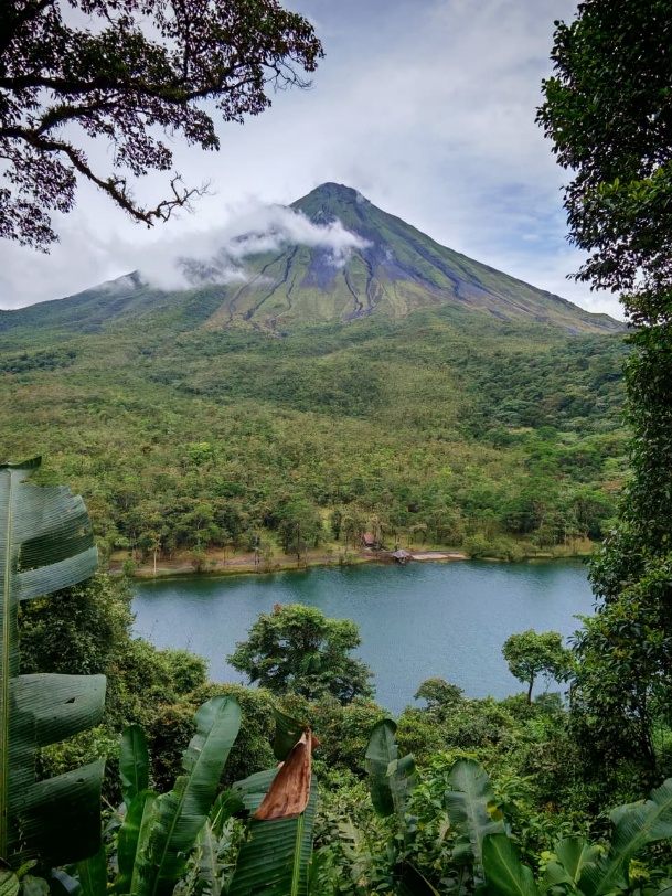 Arenal Volcano and its lagoon