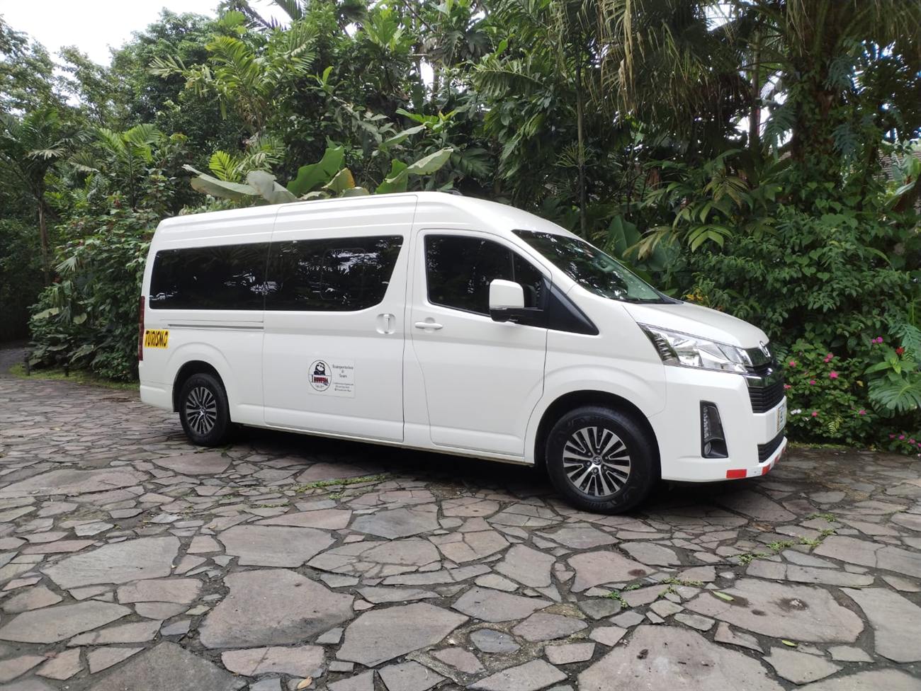 Toyota Hiace van used for group transfers in Costa Rica